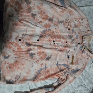 Simply Southern Pastel Tie-Dye Shacket